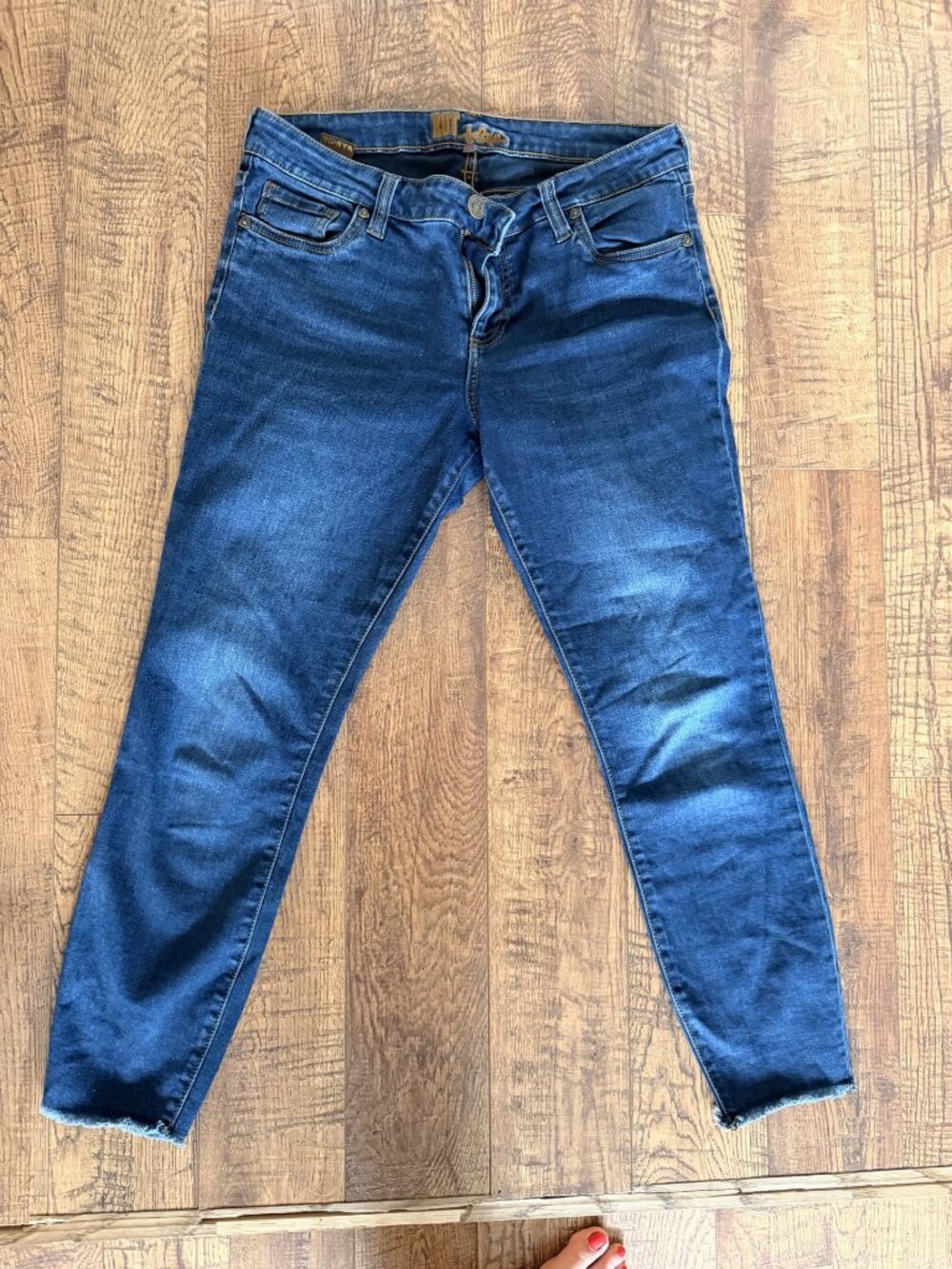 Kut From The Cloth Skinny Crop Dark Jeans Size 10